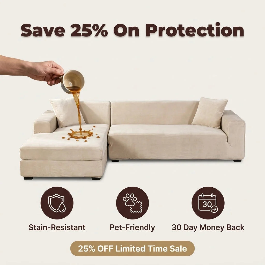 Housse Universelle Premium Pour Canapé - Protection Complète Contre Les Taches