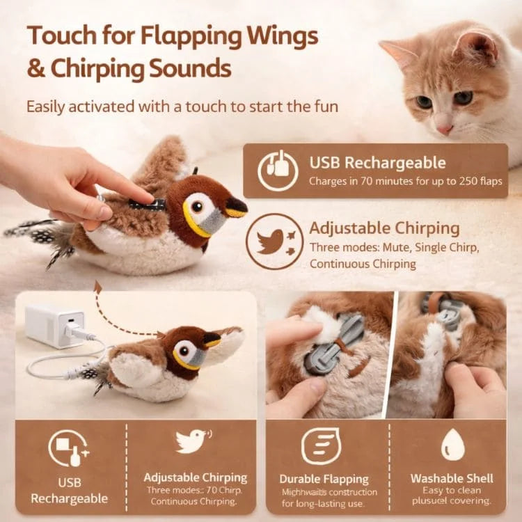 Jouet Interactif pour Oiseaux Destiné aux Chats — photo 7