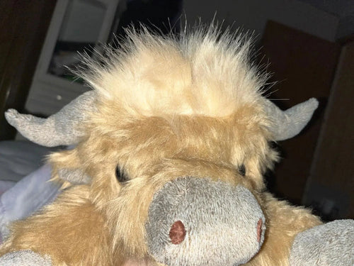Peluche Vache Highland Anti-Stress – Compagnon Apaisant pour le Sommeil — photo d'un client 3